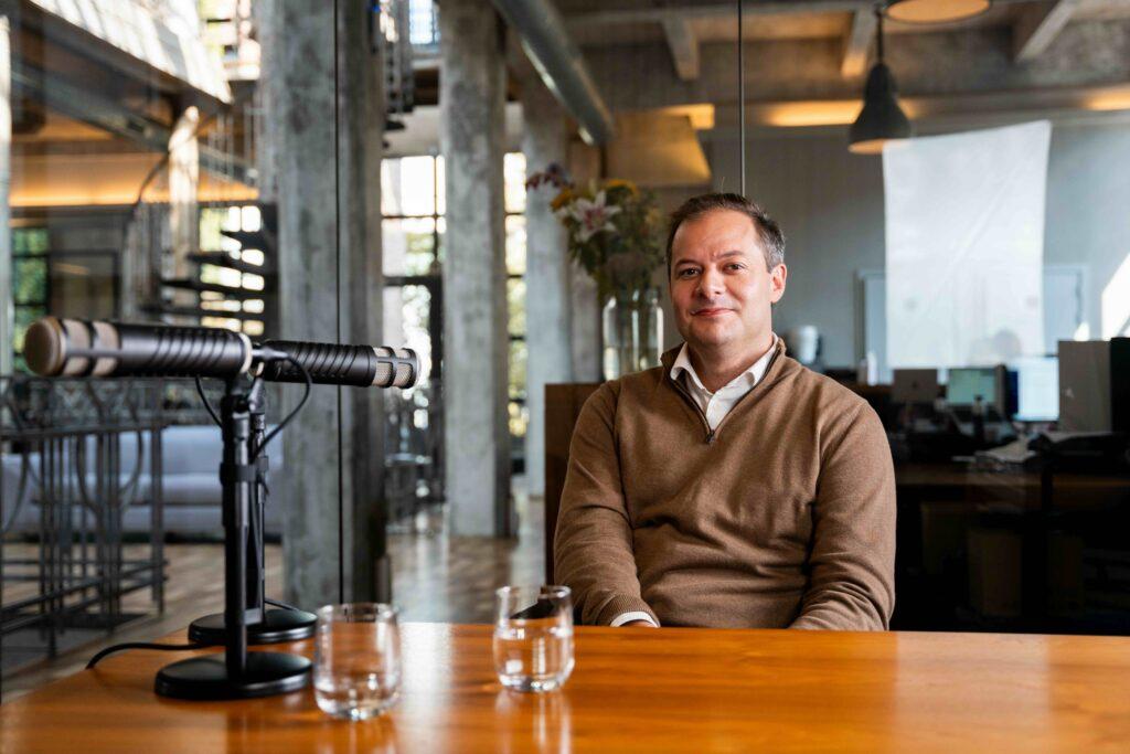 photo of Quentin Colmant during co:lab podcast